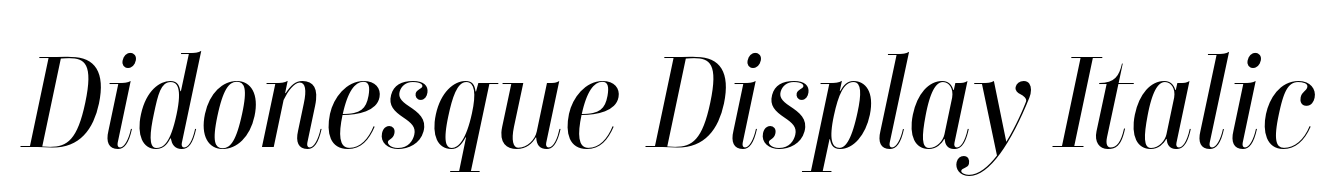 Didonesque Display Italic